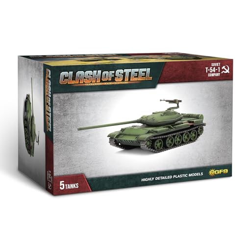 Clash of Steel: Soviet - T-44 / T-54-1 Tank Company (x5 Plastic)