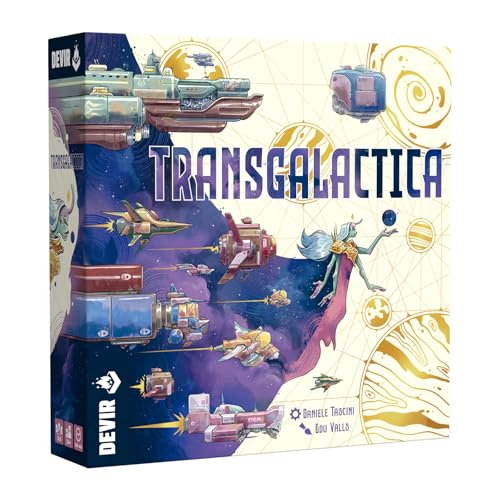 Transgalactica Board Game, Space Worker Placement and Engine Building Game