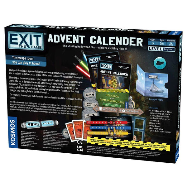 EXIT: The Game - Advent Calendar - The Missing Hollywood Star