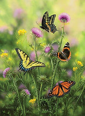 Butterflies & Thistle - 500+ Piece Jigsaw Puzzle