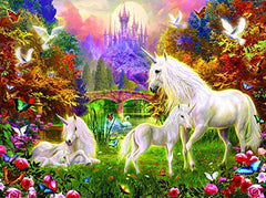 Castle Unicorns 300 pc Jigsaw Puzzle