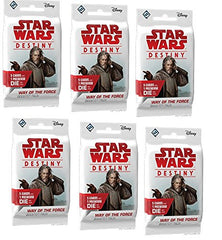 BUNDLE: Star Wars Destiny: Way of the Force Booster Packs (6 Booster Pack Lot)