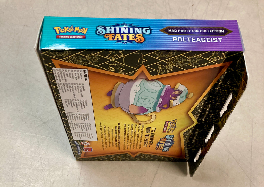 Pokmon TCG: Shining Fates Mad Party Pin Collections Box POLTEAGEIST Toy Fuzz Pokmon TCG: Shining Fates Mad Party Pin Collections Box POLTEAGEIST Toy Fuzz